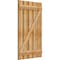 Ekena Millwork Spaced Board-n-Batten Shutters w/Z-Bar, Rough Sawn Western Red Cedar, 28 7/8W x 48H, PR RBS06Z29X048RWR - alternate 3